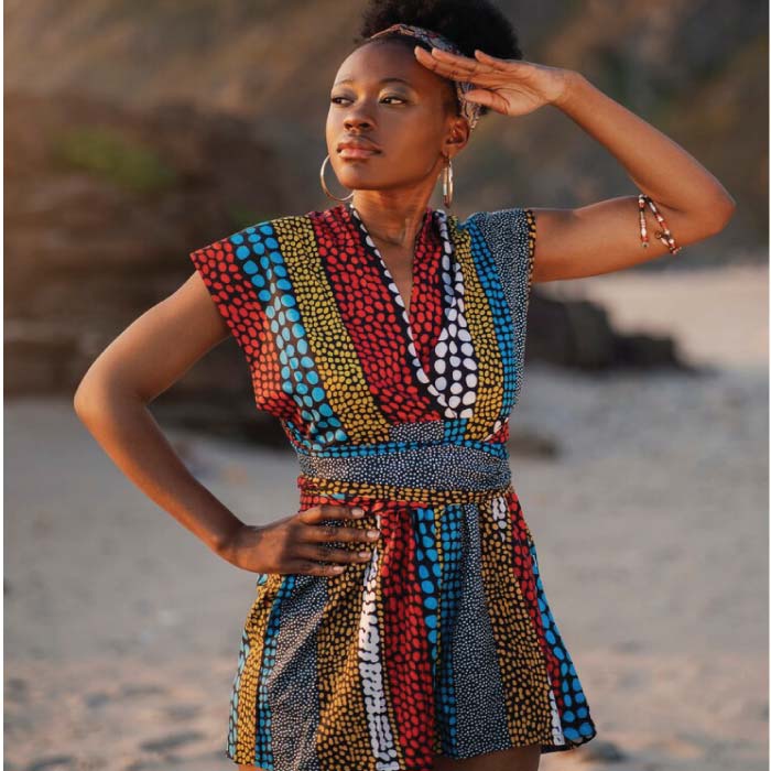 Sleek African Dress